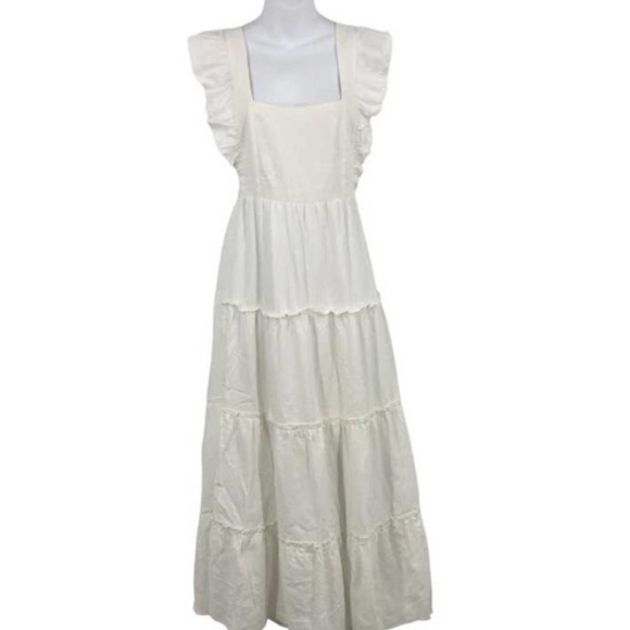 NWT Stilletto’s, Gorgeous White Eyelet Dress, Lightweight, Elegant,Timeless,L - Picture 5 of 16